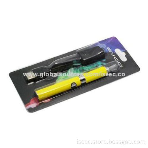eGo Electronic Cigarette Evod Starter Kit, Blister Card, 650, 900, 1,100mAh Evod Battery Capacity